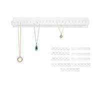 Sonew 9pcs Porte range bijoux mural, Rangement Bijoux Suspendus Organisateur Titulaire Affichage Stockage Auto-adhérent pour Collier Boucle D'oreille Bracelet De Beauté Accessoires