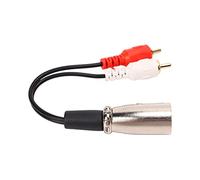 Sonew Adaptateur de Câble Double vers XLR de 15 Cm pour Haut-parleurs, Lecteurs DVD et Microphones