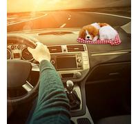 Sonew Adorable Jouet de Simulation de Chien en Peluche avec Son pour Enfants - Chien en Peluche Doux Jaune-Blanc - Âges (Huang Bai Sait Comment Appeler Un Chiot)