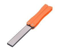 Sonew Aige-Tranche de Couteau Pliable à Double Face avec 400/600 Grit Orange Grindstone - Outil Extérieur Portable, Compact et Durable pour Perfectionner Parfaitement