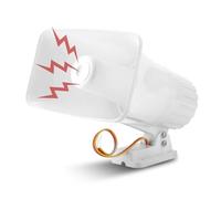 Sonew Alarme électronique Siren Horn 150dB Siren DC 12V pour sécurité intérieure / extérieure - Blanc