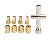 Sonew Améliorez Votre Chenille RC /18 avec des Rallonges de Moyeu Hexagonal de Roue en Laiton de 7 Mm et Une clé pour Une stabilité Améliorée