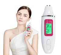 Sonew Analyseur de peau, Testeur de capteur facial Portable Digital LCD Display Precision Face Humidité Humidité Testeur d'huile pour la maison, Salon, Voyager(White)