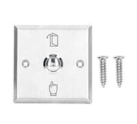 Sonew Appuyez sur Le Bouton de Sortie, Interrupteur de Bouton de Sortie du Bouton de Bouton-Poussoir Momentaire Contrôle D'accès à la Porte en Acier Inoxydable Interrupteur de Porte