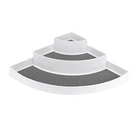 Sonew Armoire de Cuisine Robuste à 3 Niveaux, Porte-épices d'angle, Porte-bouteille d'assaisonnement - Facile à Nettoyer, Matériau Gris Pp + Tpr, Outil de Rangement pour