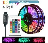 Sonew Bandes lumineuses LED RVB 5 V Bande lumineuse LED RVB 5 V, 12 LED/mètre, 5050 RVB, bande lumineuse LED outillage lampe IR3M