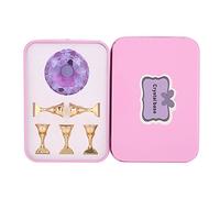 Sonew Base de support pour la pratique de l'ongle, Cristal Nail Art Présentoir Ongles Conseils Titulaires Magnétique Manucure Ongles Salon Outil(Purple)