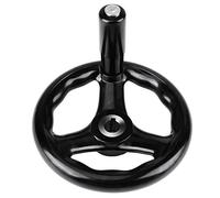 Sonew Black Round 3 Enrage Roue à Main avec Poignée Tournante pour le Industriel et le Réglage de la Machine à Mouler - 12x125 Mm