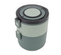 Sonew Boîte à Lunch Empilable en Acier Inoxydable à Double Couche pour le Bureau ou les Voyages, Boîte à de 1600 Ml en Rouge (Pâte De Haricot Vert)