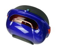 Sonew Boîte Arrière de Moto de Grande capacité, Stockage d'impact pour Scooter, Installation Facile, Ajustement Universel, Blanc (Blue)