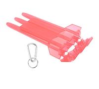 Sonew Boîte de Fléchette Portable Universelle avec Aluminium Boucle ABS ABS 3 Darts Darts STROCGER (Rouge)