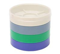 Sonew Boîte de Rangement de Pièces de Montre-Conception de Compartiment coloré à 5 Couches, Conteneur Rond pour Outils et Accessoires