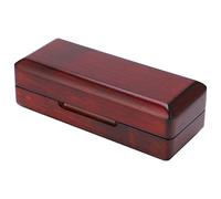Sonew Boîte de Rangement pour Embout en Bois, Boîte de Rangement Portable pour Accessoires de Saxophone, Finition élégante en Palissandre (Manche en Palissandre)
