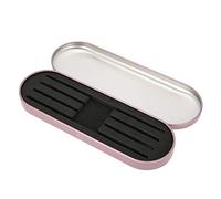 Sonew Boîte de rangement professionnelle - Boîte à cosmétiques pour pince à épiler Organisateur de cas Idéal pour garder les cils Eyeliner Crayon Maquillage Outils(rose rouge)