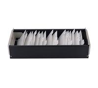 Sonew Boîte de Support de Cartes d'index Haute capacité, Organisateur de Porte-fichiers de Cartes de A à Z, Boîte d'organisation de Cartes de Visite Transparente pour Le