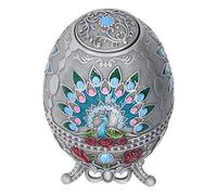 Sonew Boîte Distributrice de Cure-dents Multifonctionnelle en Alliage de Zinc, Rétro Soulagement du Paon, Outil de Cuisine Beau et Pratique pour la Maison et le Bureau