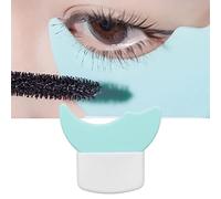 Sonew Bouclier de Mascara, Deux Applicateurs de Mascara Incurvés en Silicone pour Éviter Les Taches, Protège-Cils Portable, Support de Mascara Anti-Taches pour Les Débutants en Maquillage