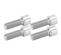 Sonew Boulons de Guidon de Vélo en Alliage en Alliage en Titane Premium M7x20mm | Accessoire de Vélo Résistant à la Corrosion Légers | 4pcs Vis Faciles à Installer pour Le (Couleur Primaire Titane)
