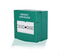 Sonew Bouton dalarme pour Sortie de Secours, Déverrouillage d'urgence Porte Alarme Feu Verre Alarme de sécurité Verte pour la sécurité à Domicile