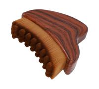 Sonew Brosse Contour du Visage avec Poignée Ergonomique en ABS pour Massage du Visage et Sculpture du Cou Marron