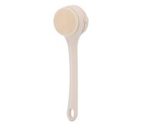Sonew Brosse électrique pour le Corps, épurateur de Douche étanche avec 4 Têtes de Brosse et Poignée en Silicone Flexible, pour le Nettoyage du Dos et des Zones Difficiles D'accès (Beige)