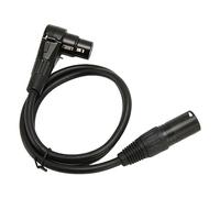 Sonew Câble de Microphone XLR Mâle vers Femelle à Angle Droit 29,5 Pouces - Cuivre Oxygène plaqué Argent, qualité Sonore équilibrée