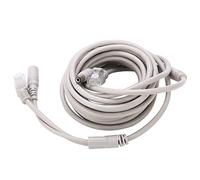 Sonew Câble De Vidéosurveillance 5m/10m/15m/20m, Câble D'alimentation Vidéo Ahd Pour Système De Surveillance De Caméra De Sécurité Cctv, Câble De Chat Pour Caméras Ip Système Nvr 10 Mbps/100 Mbps