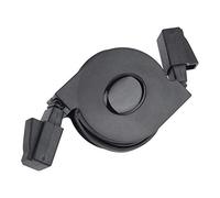 Sonew Câble Ethernet CAT6, câble réseau LAN rétractable CAT6 RJ45 Noir 1 m/2 m, 1.00V