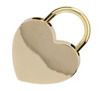 Sonew Cadenas Vintage en Forme de Cœur avec clé, Fourniture Artisanale en Métal pour Boîtes à Bijoux, Agendas et Bagages - Finition or Rose, 45 X 59 Mm (faux or)