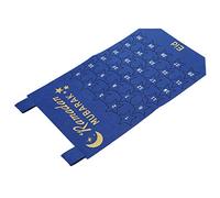 Sonew Calendrier de l' Eid Mubarak à Suspendre avec 30 Autocollants étoiles Réutilisables pour Décoration du Ramadan Bleu (BLUE)