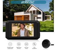 Sonew caméra judas pour porte d'appartement 1 Caméra Judas De 3 97 Pouces Pour Porte D’appartement 2MP LCD bricolage portail Noir