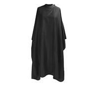 Sonew Cape de Barbier Imperméable, Tablier de Coiffure Réglable en Tissu pour Coiffure, Cape de Coupe de Cheveux pour Salon (Noir)