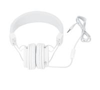 Sonew Casque Filaire Polyvalent de 3,5 Mm avec Microphone pour la Musique, Les Appels et Les Jeux - Conception Pliable pour PC, Ordinateur Portable, Tablette et Téléphone (White)