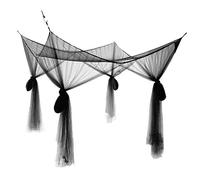 Sonew Cauvet pour Lit, 4 Coin Rideau de Lit Blanc pour Jumeau de Reine Jumelle (Black)