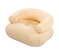 Sonew Chaise Longue Gonflable Gonflable en PVC, canapé Portable floqué, Conception en Forme de U pour Sièges de Balcon (Beige)