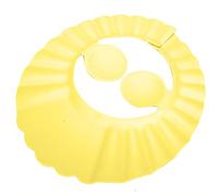 Sonew Chapeau de Shampoing pour bébé, Bonnet de Bain en Silicone avec Protection des Oreilles et Pare-soleil, Conception Réglable pour le Bain des Enfants, Coupe de Cheveux (YELLOW)