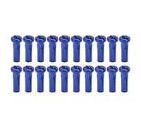 Sonew Chapeaux de Rayons de Vélo de Fer 14 Mm - 80pcs Mountain Road Road Troking Tows for 14g Paking Wire - Lightweight, Rust Route Bike Wheel Batk Caps (Blue)