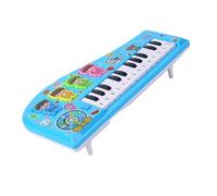 Sonew Clavier de Piano Multifonctionnel de Dessin animé pour Enfants, Instrument électronique pour Débutants, Jouet d'apprentissage Sûr et Amusant (Blue)