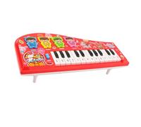 Sonew Clavier de Piano Multifonctionnel de Dessin animé pour Enfants, Instrument électronique pour Débutants, Jouet d'apprentissage Sûr et Amusant (Rouge)