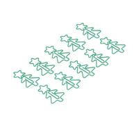 Sonew Clips en Forme d'arbre de Noël Vert, 100 Pièces, Clips de Bureau Portables en Métal par Galvanoplastie pour l'organisation des Documents