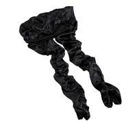 Sonew Collants à Tresse Longue, Tube pour Cheveux Longs, Réduit les Frisottis, évite les Nœuds, élastique Ajustable, Circonférence de Tête 57,9 Cm (BLACK)