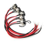 Sonew Connecteur de Chargeur de Scooter à 3 Broches avec Plafond - Port de Chargement Rond pour Accessoire de Remplacement de Scooter électrique, 5pcs
