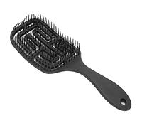 Sonew Courbure Cheveux Peigne Brosse Professiona Styling Brosse À Cheveux Peigne Pour Cheveux Humides/Secs Ventilé Styling Brosse À Cheveux Brosse De Massage pour les Femmes (Noir)