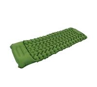 Sonew Coussin de Couchage Gonflable Ergonomique avec Oreiller Gonflable et Gonflage Rapide des Pieds, Sac de Rangement pour Bureau Intérieur et Camping Extérieur, Vert Olive (Olive Verte)