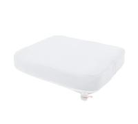 Sonew Coussin de Siège de Douche Respirant et Confortable, Housse Amovible et Lavable, Coussin de Siège de Baignoire pour Douche, Personnes âgées, élastomère Thermoplastique PP 6 X (White)