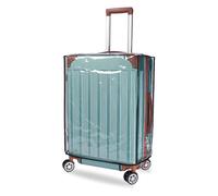 Sonew Couverture de Couverture de Valise PVC Clear PVC pour Accessoire de Voyage de Valise pour la Protection des Bagages 18 20 22 Pouces (18)