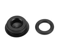 Sonew Couverture de Poussière de Crankset en Alliage en Aluminium Premium pour Le Vélo de Montagne | Capre de Poussière de Talons Compacts Compacts Légers | Black Integrated 22-25 Mm Cap