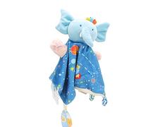 Sonew Couverture de sécurité en Forme d'éléphant Mignon pour Bébés, Jouet en Peluche Doux pour Réconforter la Coordination œil-Main et Le Développement des Capacités Motrices
