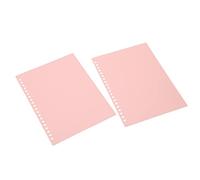 Sonew Couvertures de Reliure à Feuilles Mobiles, 20 Feuilles, étuis de Présentation en Plastique PP Flexibles en Taro pour Documents Organisés (PINK)