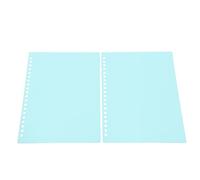 Sonew Couvertures de Reliure à Feuilles Mobiles, 20 Feuilles, étuis de Présentation en Plastique PP Flexibles en Taro pour Documents Organisés (vert clair)